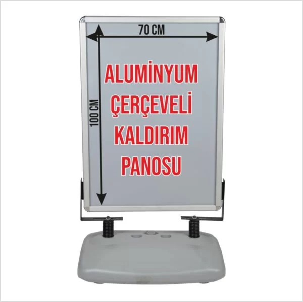 KOD-14 ALUMİNYUM ÇERÇEVELİ KALDIRIM PANOSU